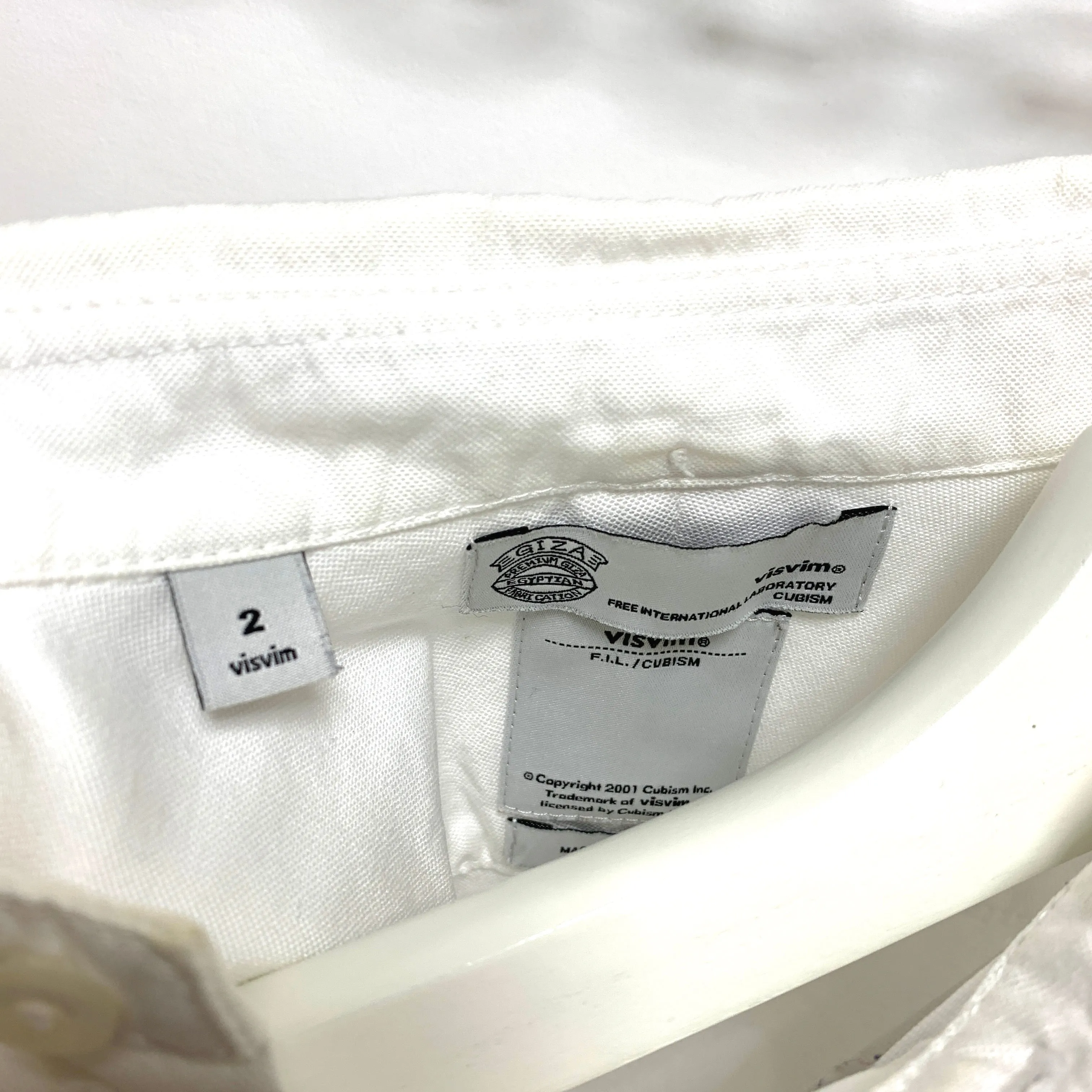 [M] Visvim 12AW Albacore Pizi Giza L/S Shirt White