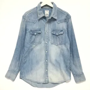 [M] VISVIM SOCIAL SCULPTURE SHIRT L/S DAMAGED INDIGO