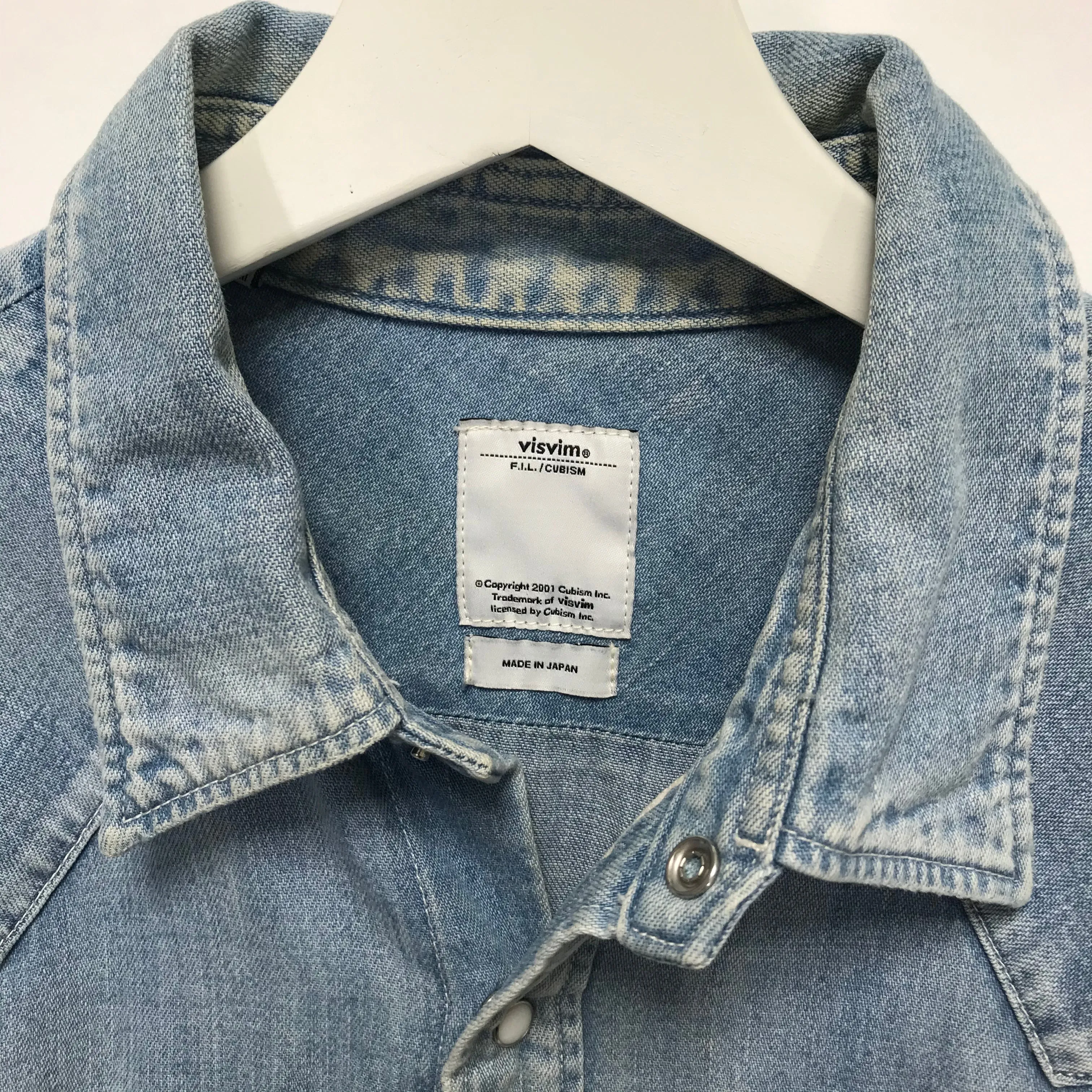 [M] VISVIM SOCIAL SCULPTURE SHIRT L/S DAMAGED INDIGO