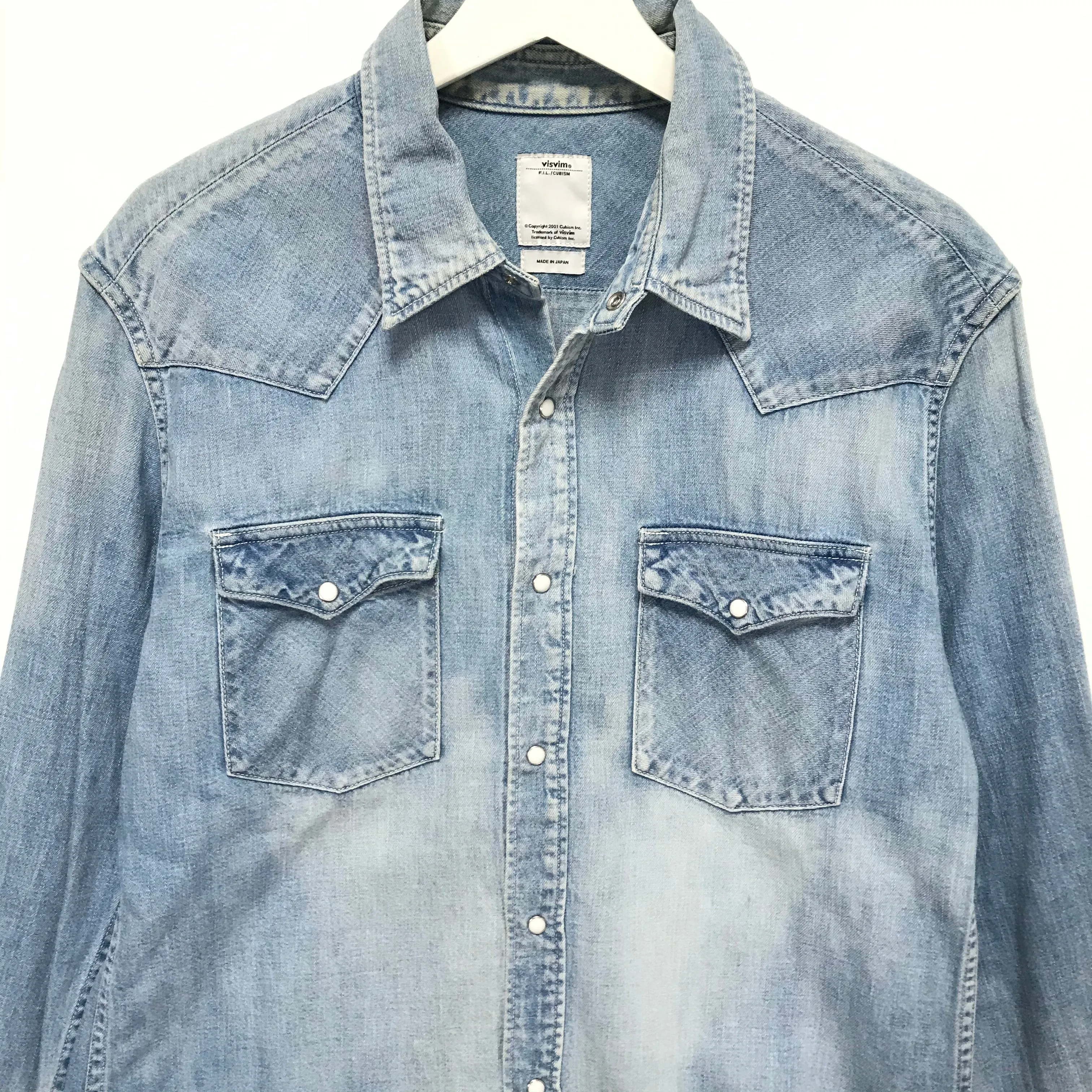 [M] VISVIM SOCIAL SCULPTURE SHIRT L/S DAMAGED INDIGO