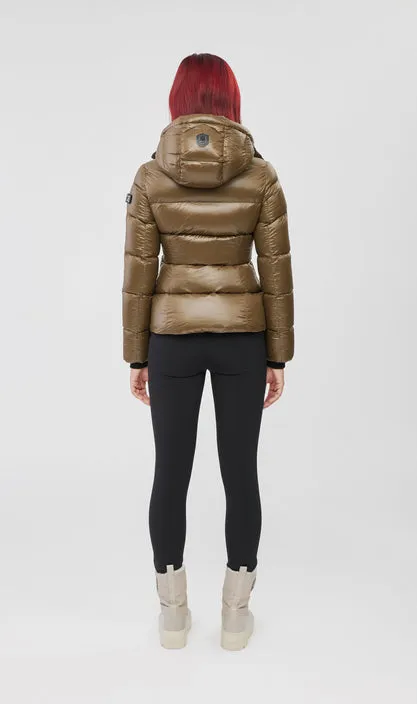 Mackage Ladies Hooded Light Down Jacket MADALYN-V Army