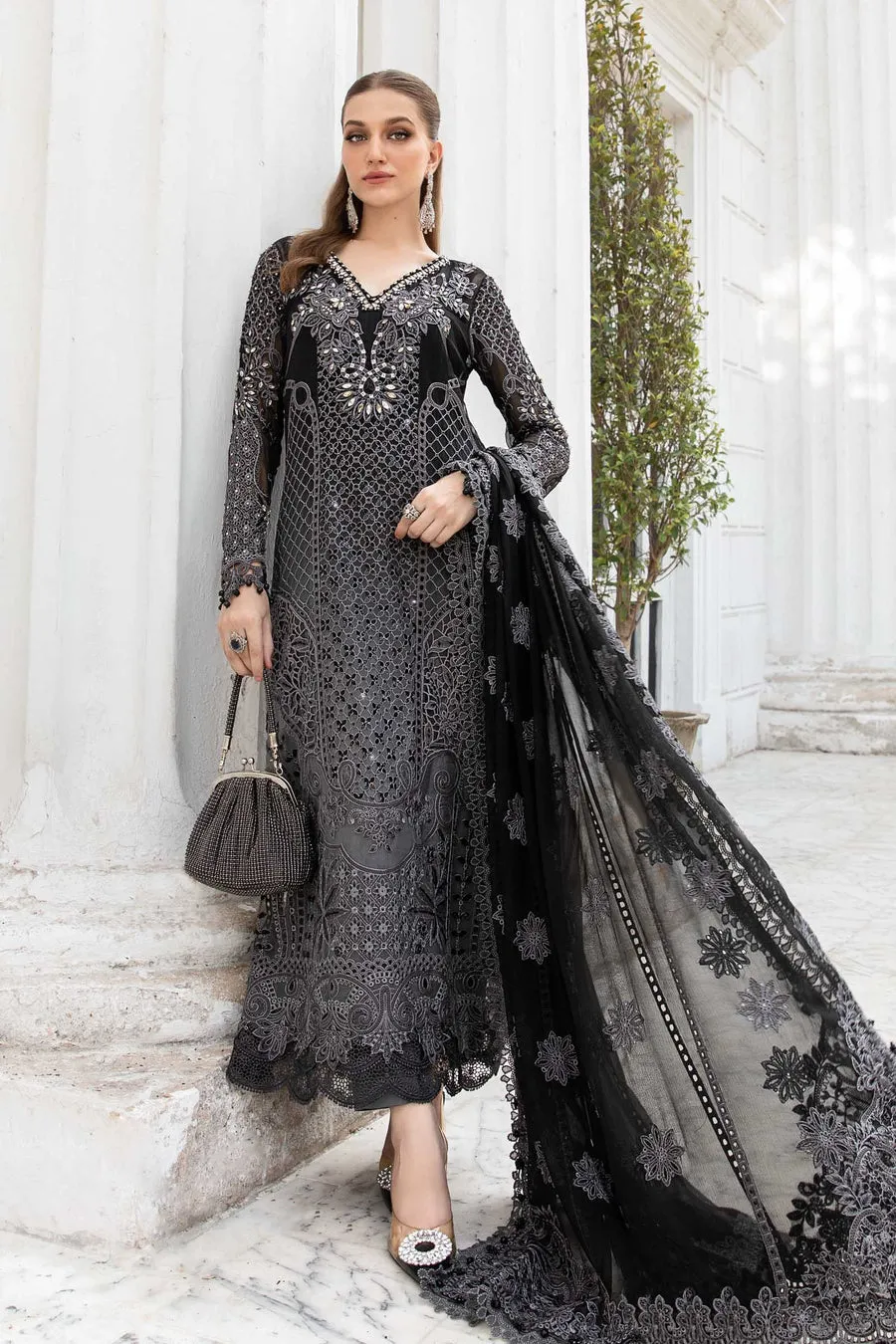 Maria B Mbroidered Chiffon | MPC-24-101
