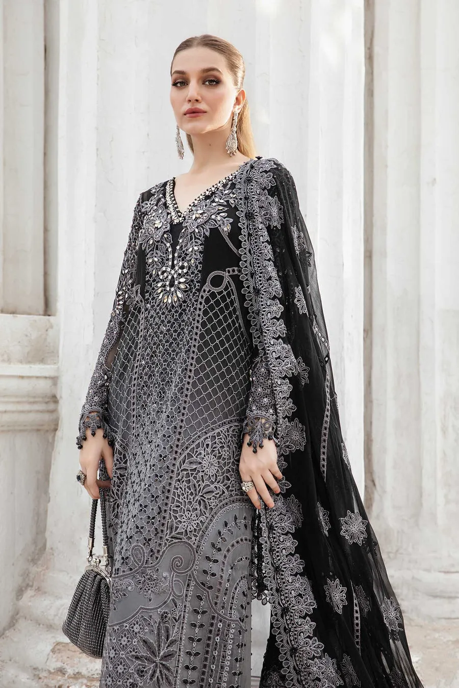 Maria B Mbroidered Chiffon | MPC-24-101