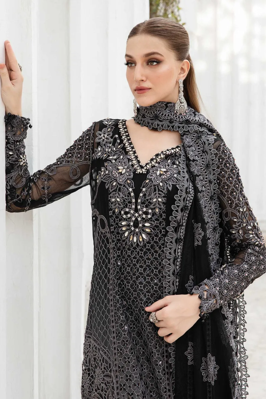 Maria B Mbroidered Chiffon | MPC-24-101