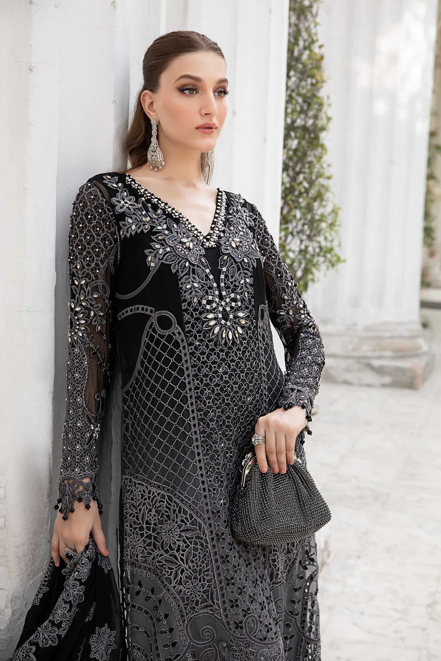 Maria B Mbroidered Chiffon | MPC-24-101