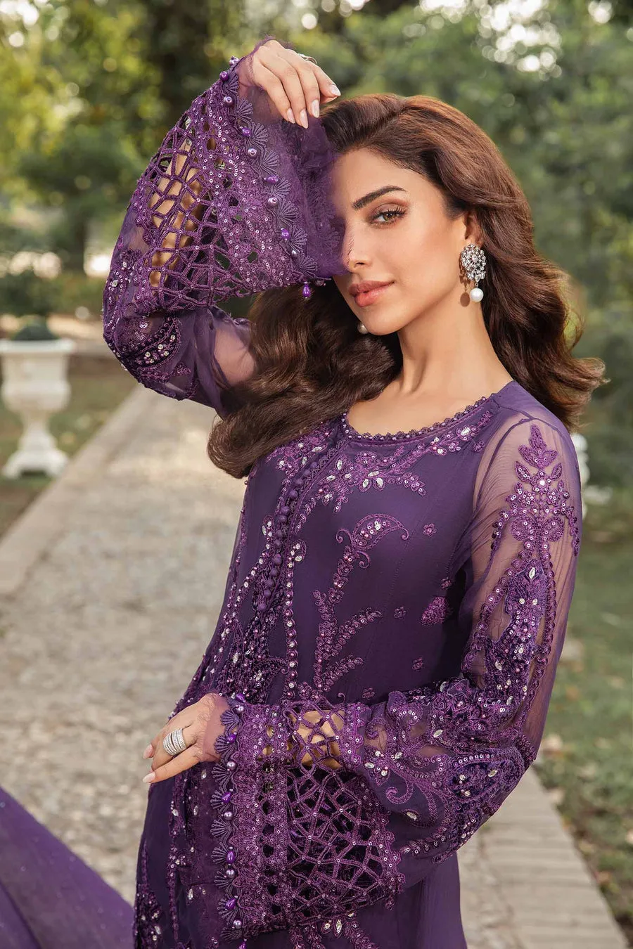 Maria B Mbroidered Chiffon | MPC-24-102
