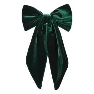 Marie Antoinette Emerald Tail Bow Barrette