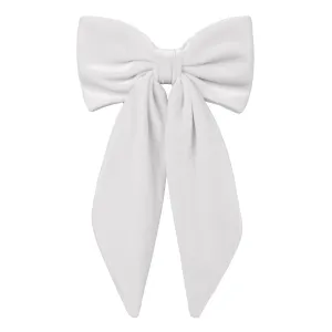 Marie Antoinette White Tail Bow Barrette