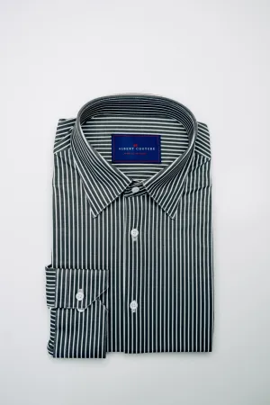Men - Charcoal Stripe Long Sleeves Shirt
