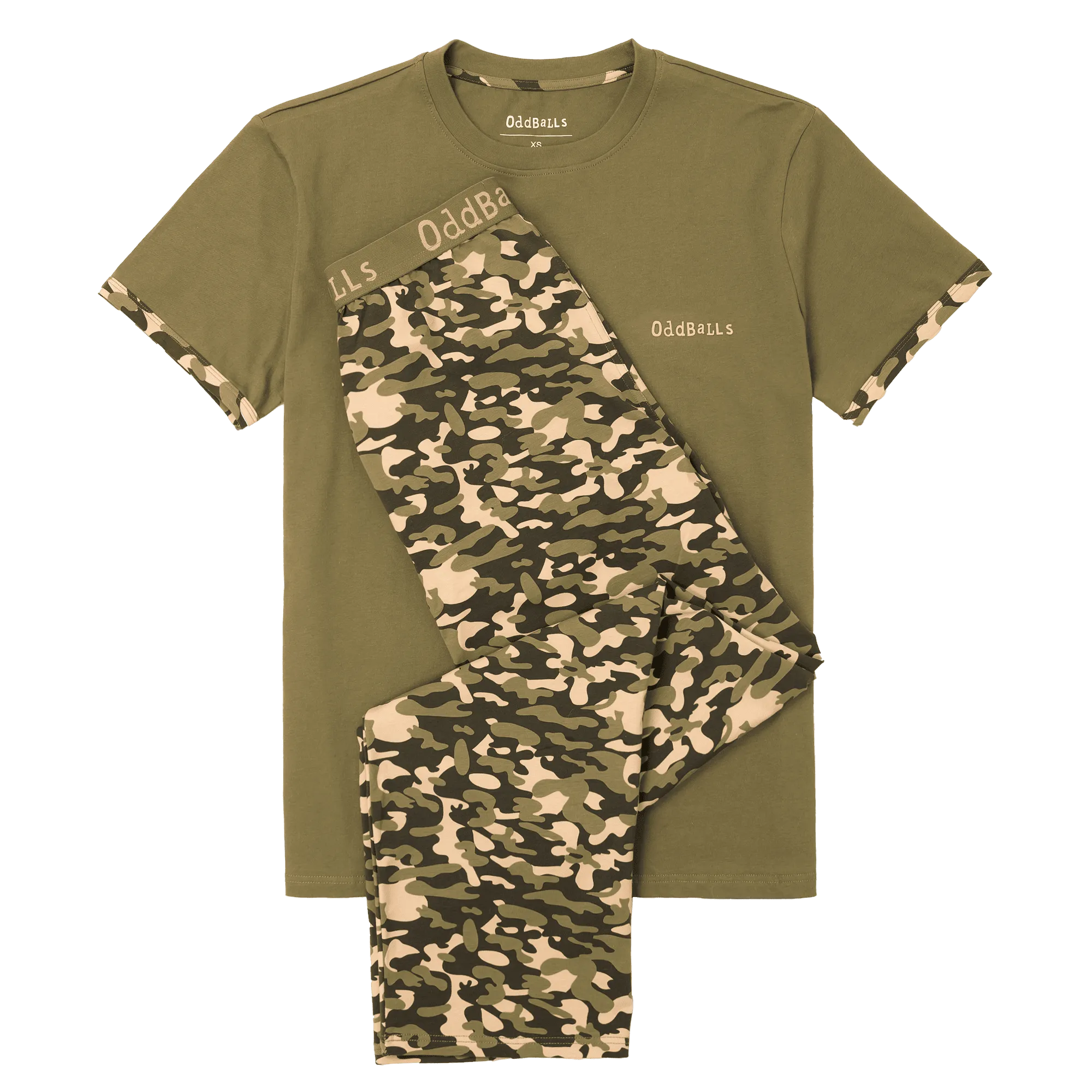 Mens Long Pyjamas - Commando - Trousers & T-Shirt