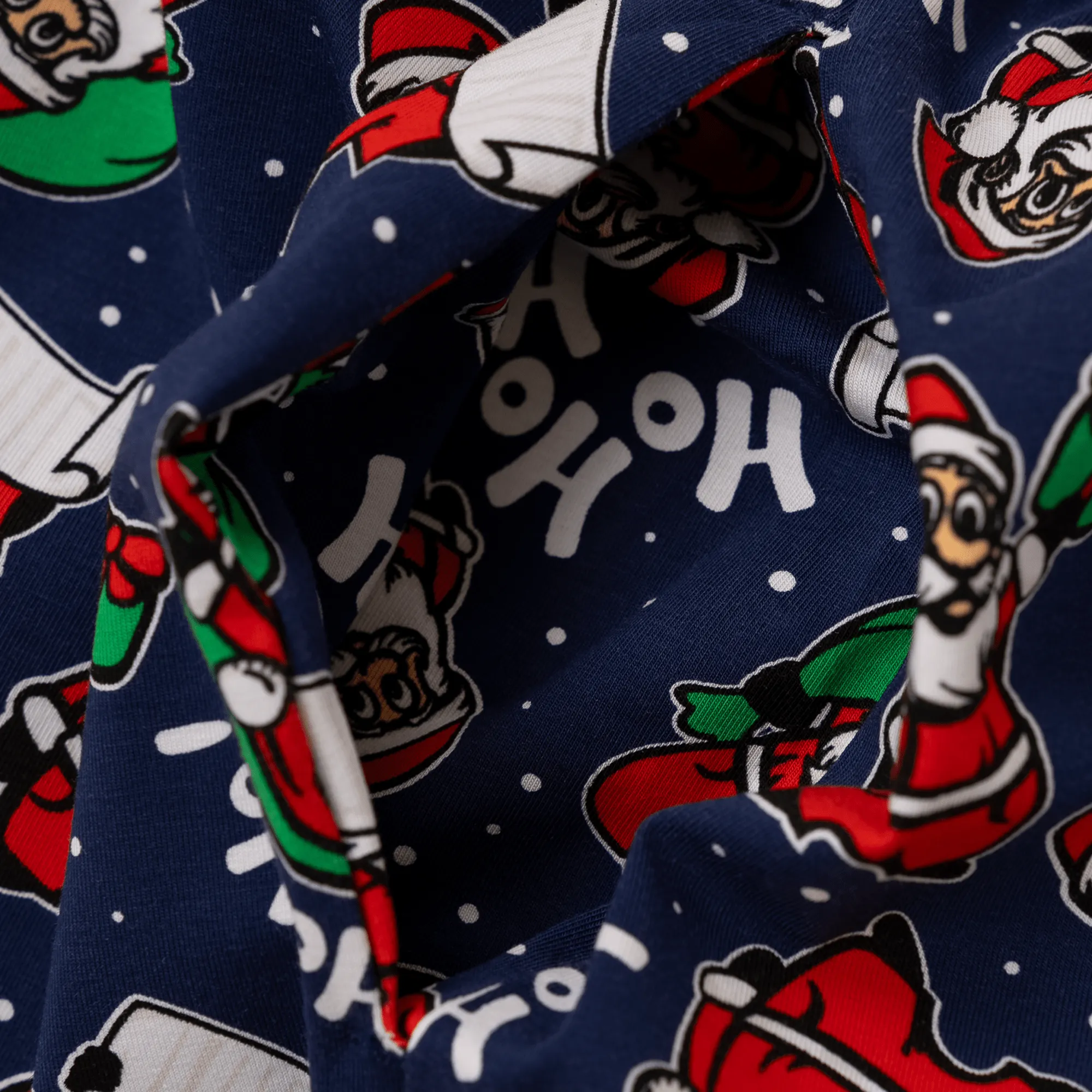 Mens Long Pyjamas - Santa - Trousers & T-Shirt