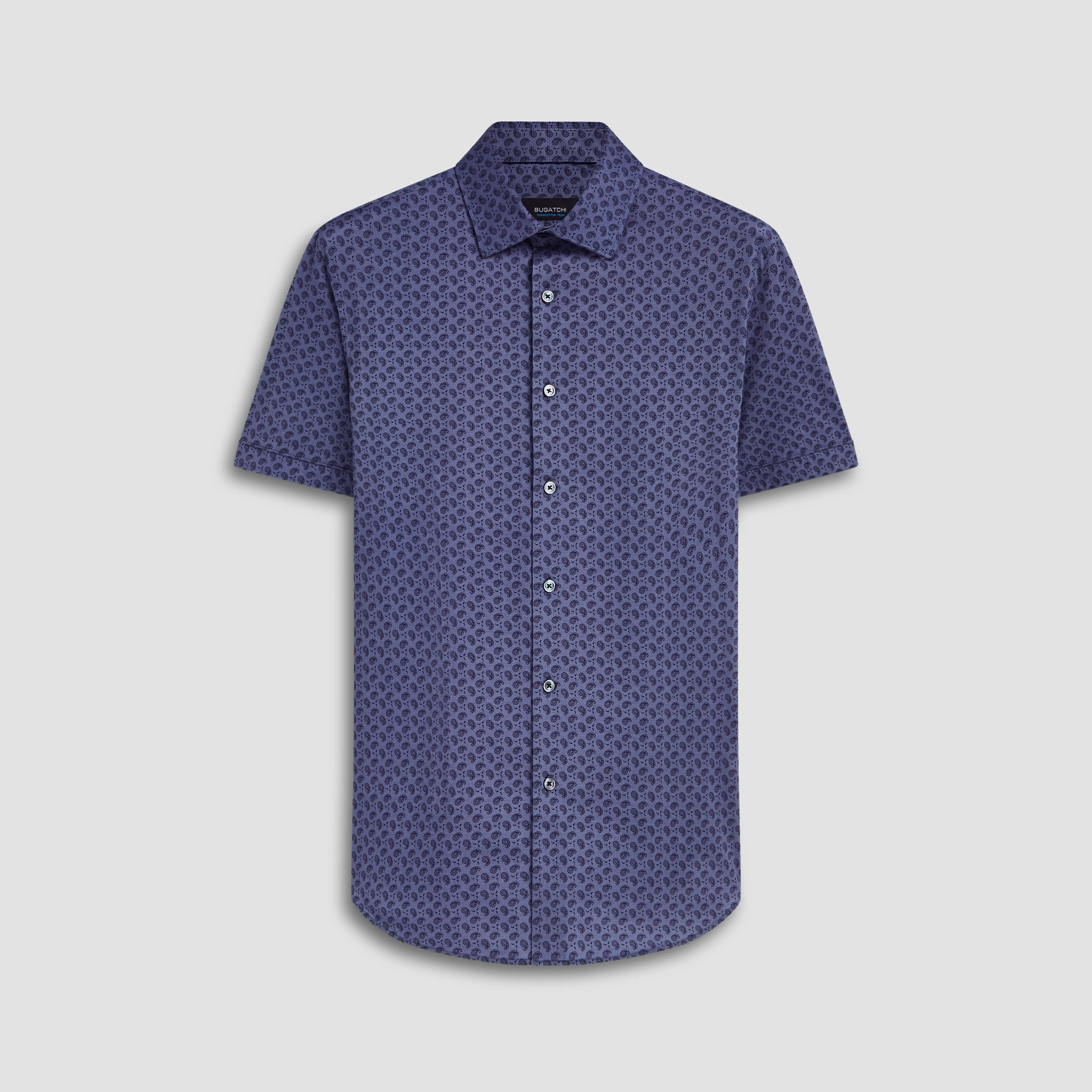 Miles Paisley Print OoohCotton Short Sleeve Shirt