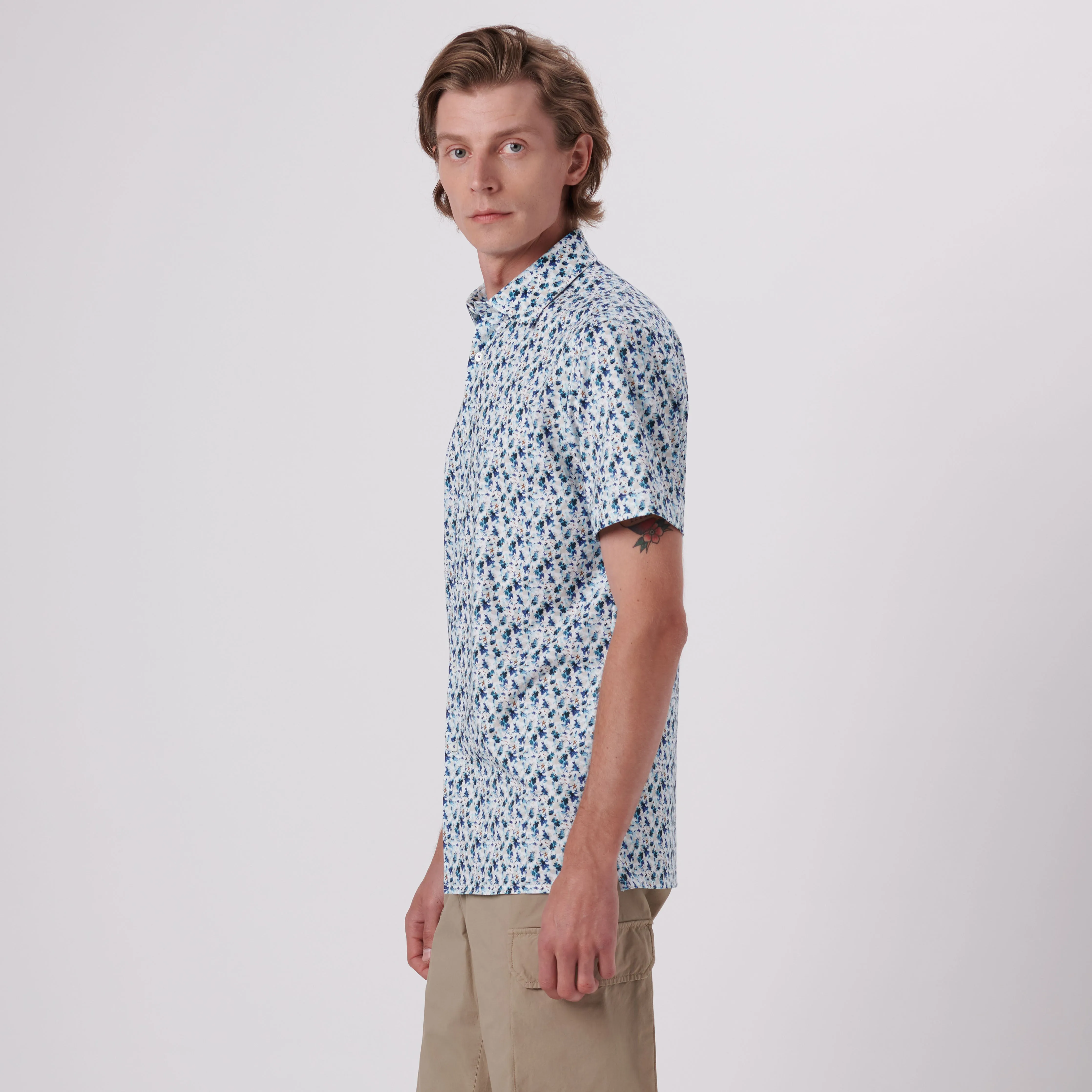 Milo Abstract Print OoohCotton Short Sleeve Shirt