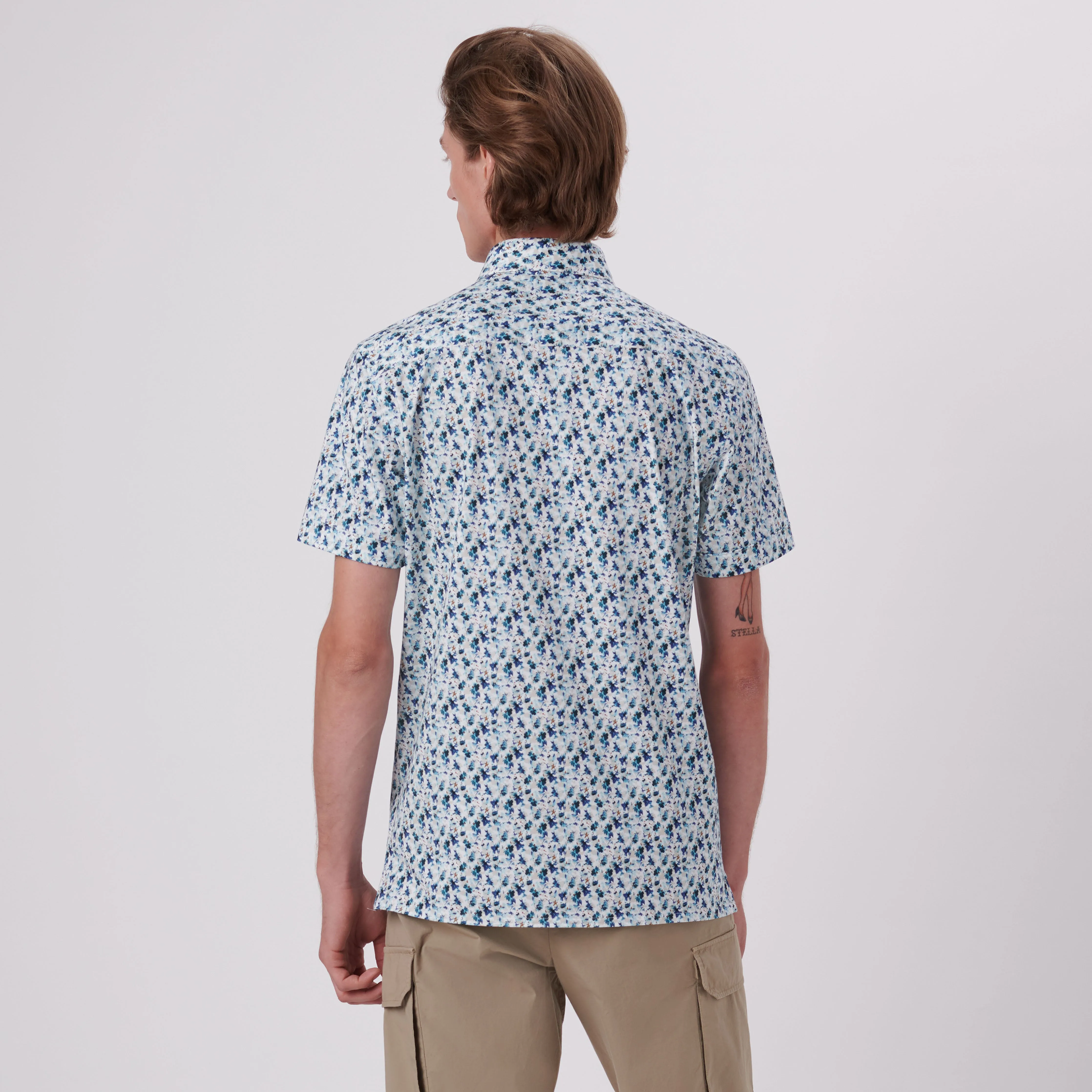 Milo Abstract Print OoohCotton Short Sleeve Shirt