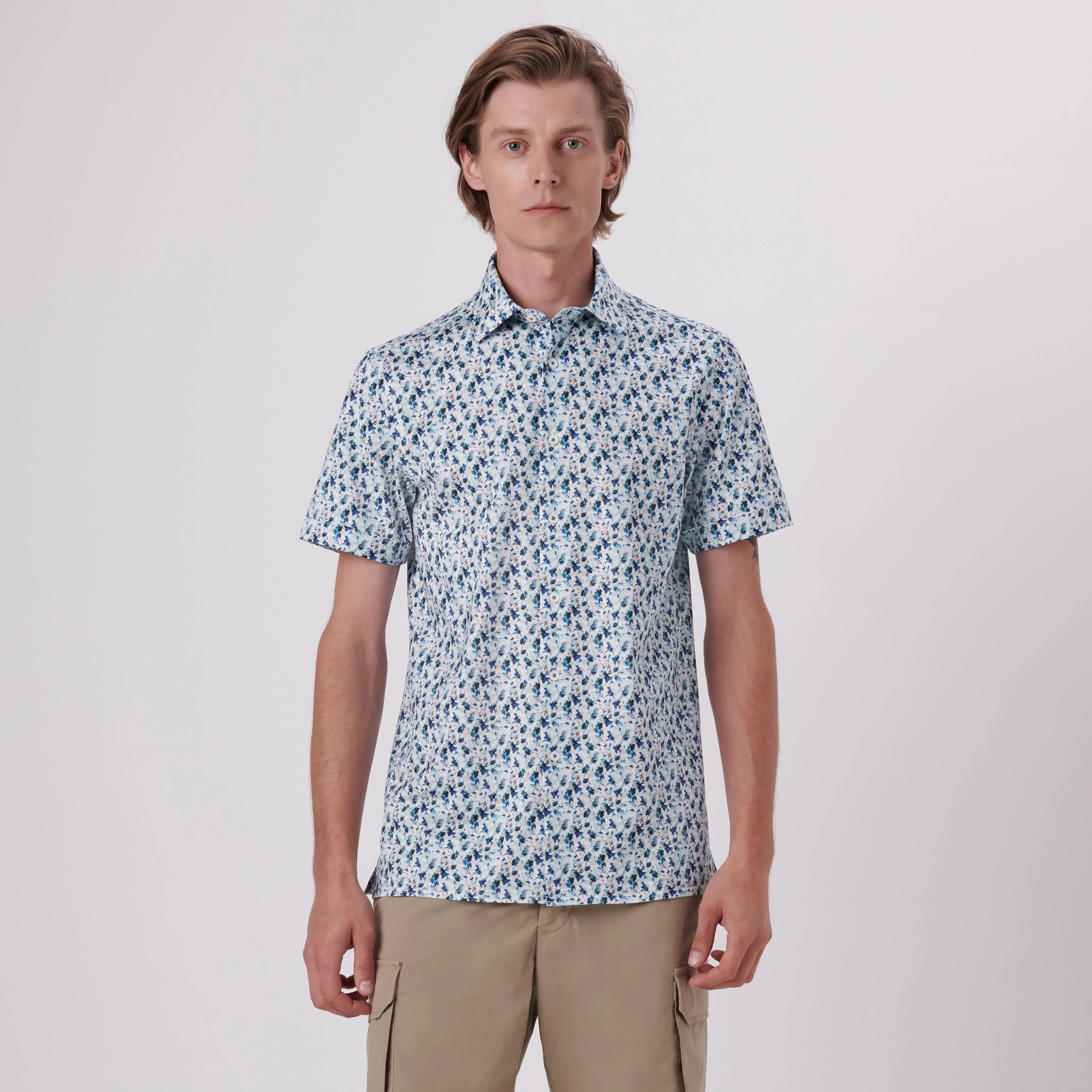 Milo Abstract Print OoohCotton Short Sleeve Shirt
