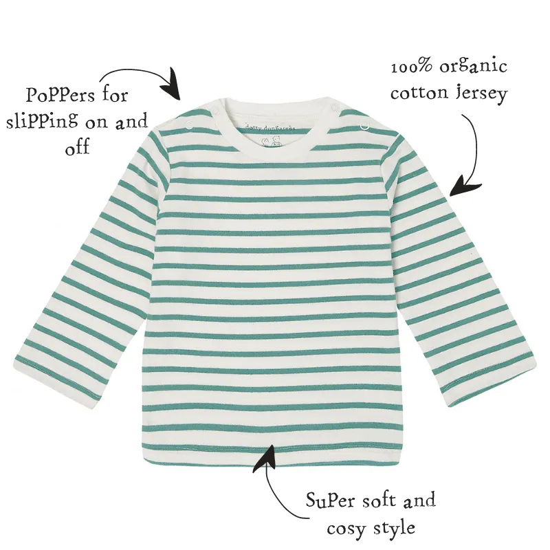 Mint Breton Stripe Top