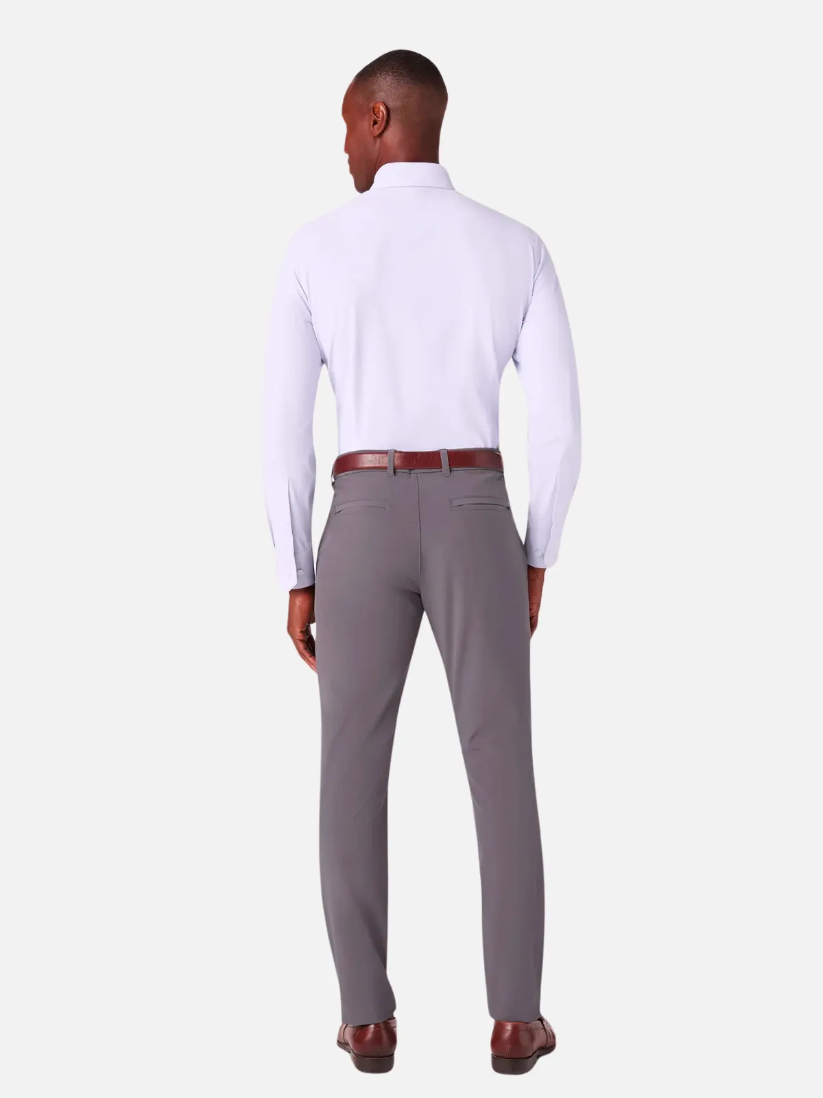 Mizzen   Main Leeward LS Dress Shirt - Lilac Check