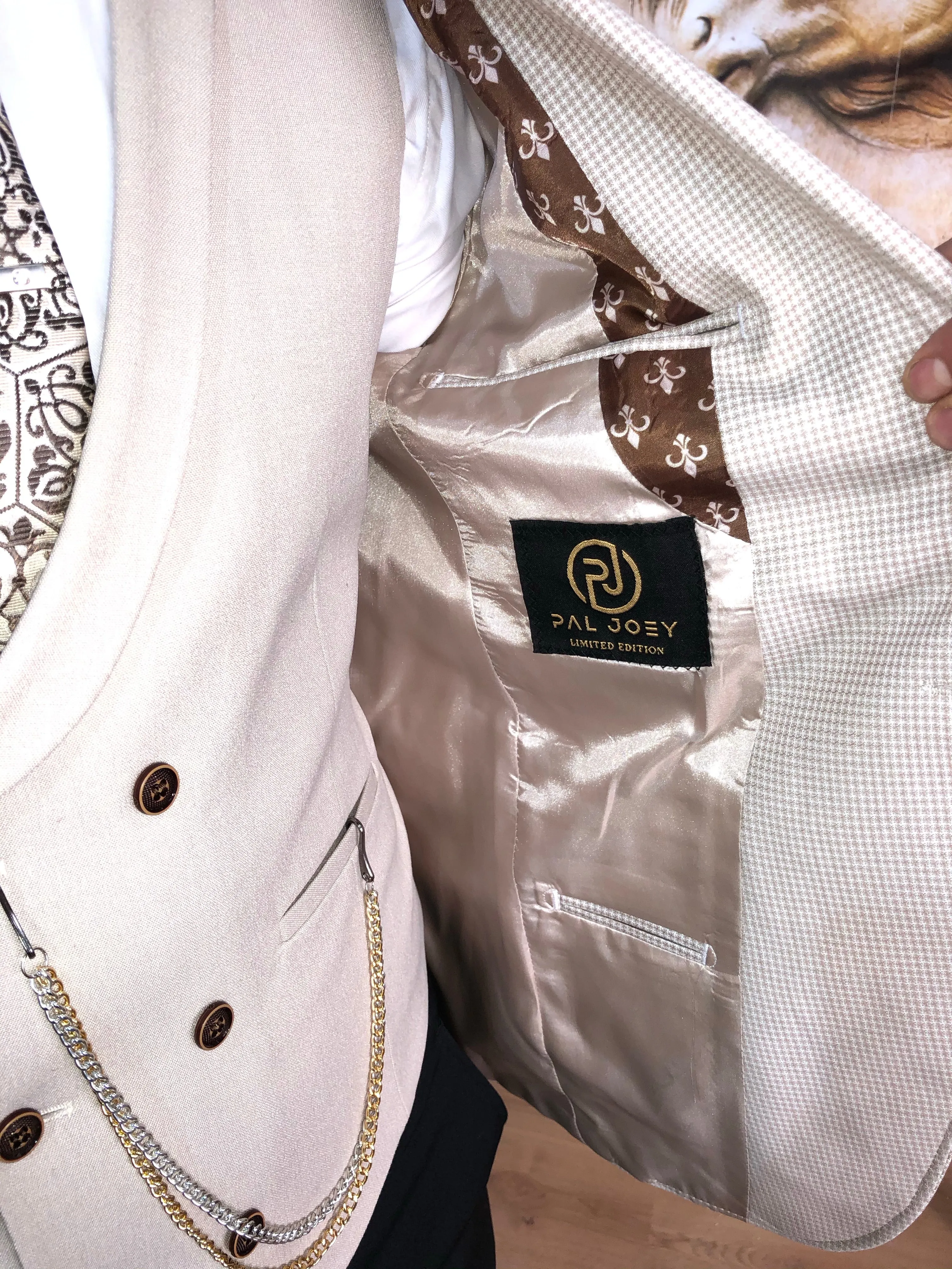 Monty - Cream 3 Piece Suit