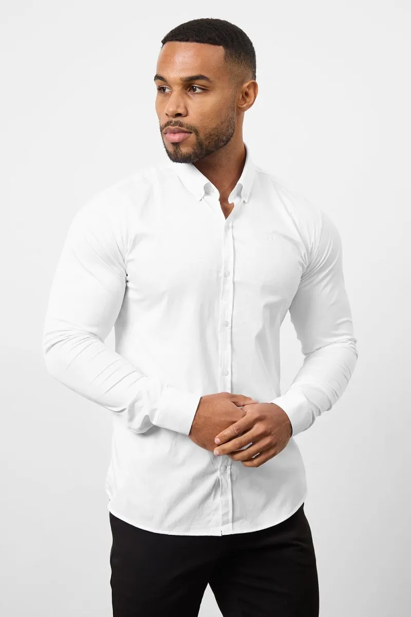 Muscle Fit Signature Shirt 2.0 in White