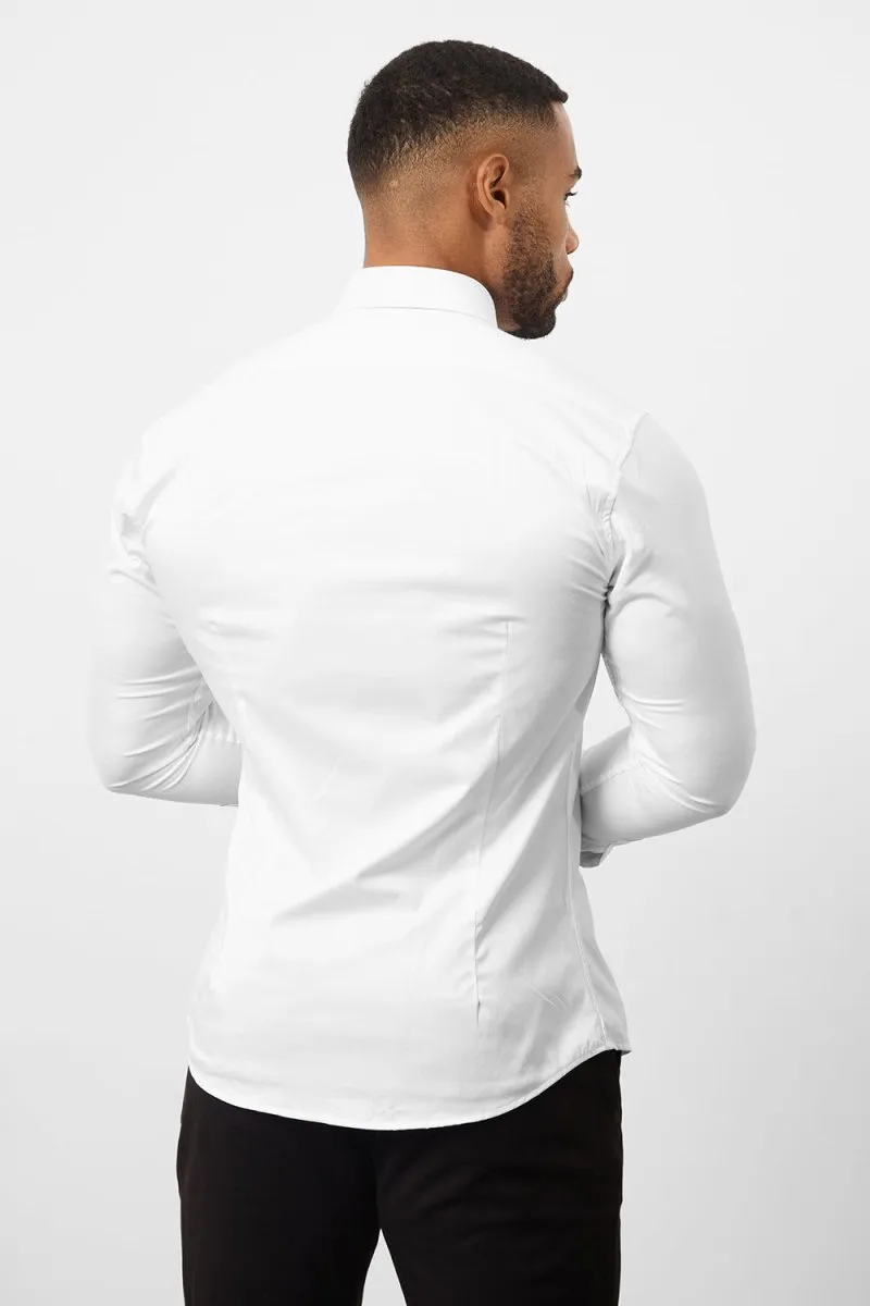 Muscle Fit Signature Shirt 2.0 in White