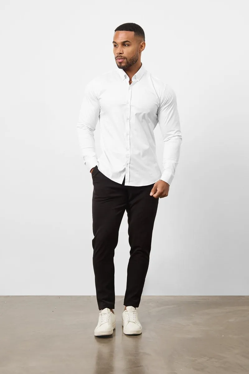 Muscle Fit Signature Shirt 2.0 in White