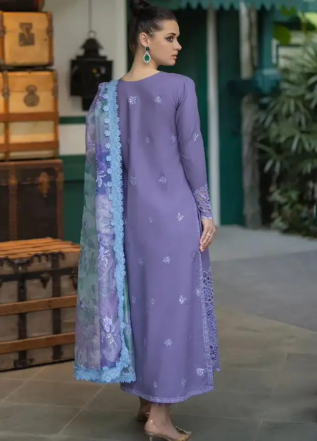 Mushq Luxury Lawn Embroidered Suits Unstitched Orient Express ADELINE