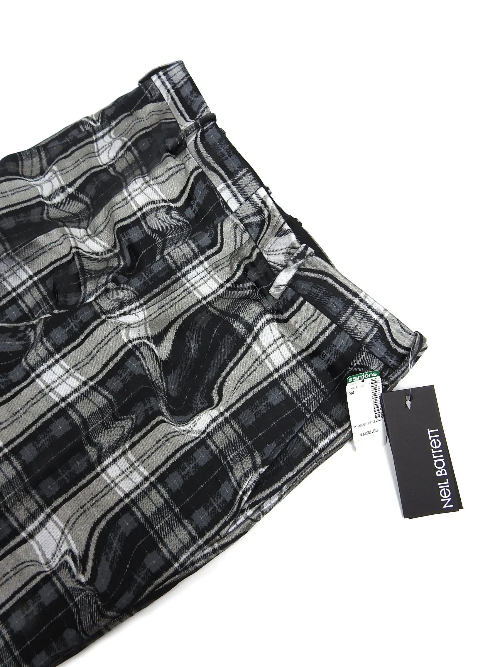 Neil Barrett Check Trousers Size 50