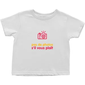 No Photos Toddler T-Shirts (French)