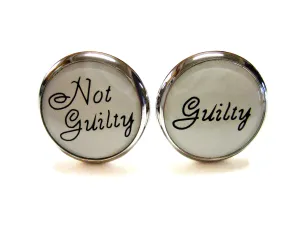 Not Guilty Guilty Law Cufflinks