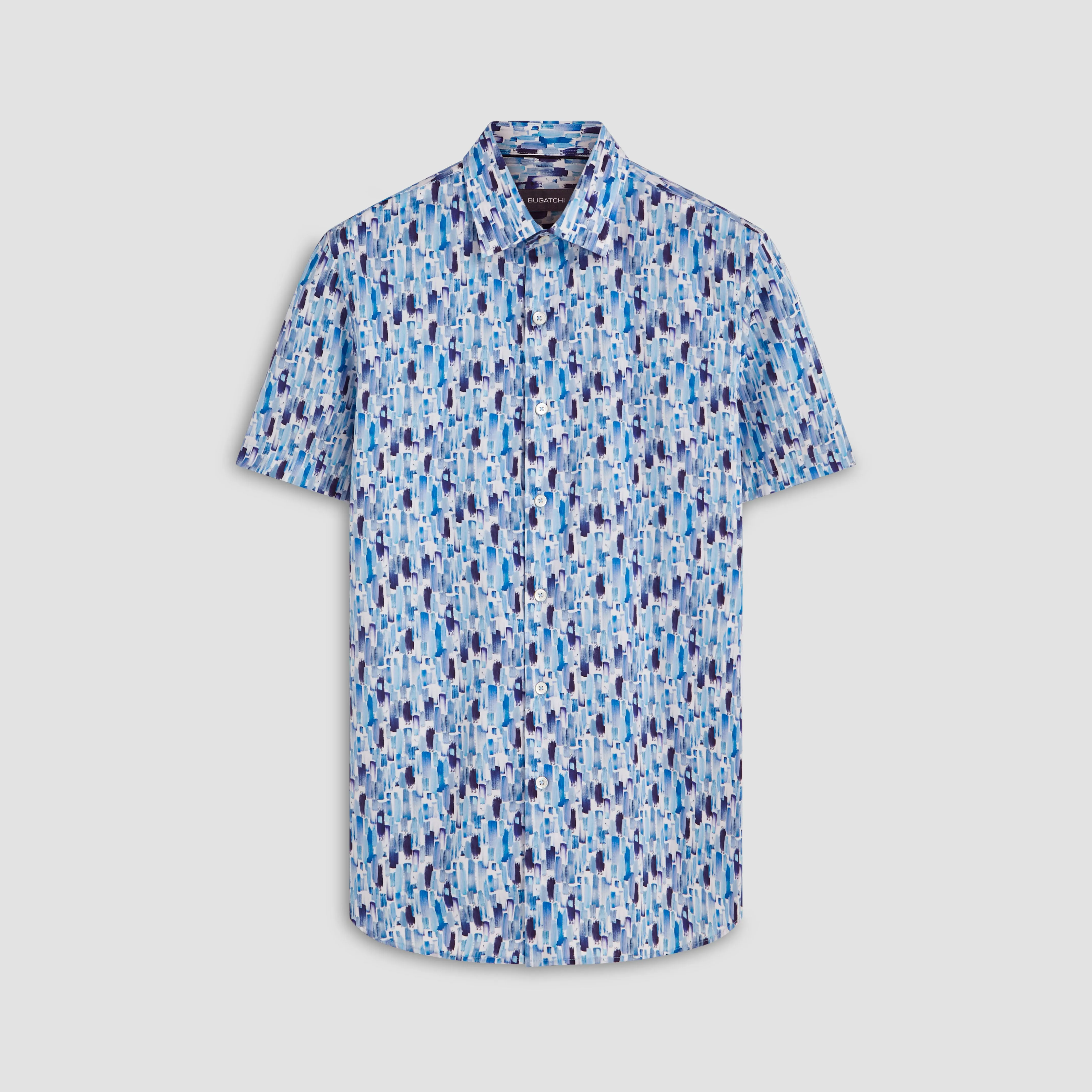 Orson Paint Strokes Print Short Sleeve Shirt