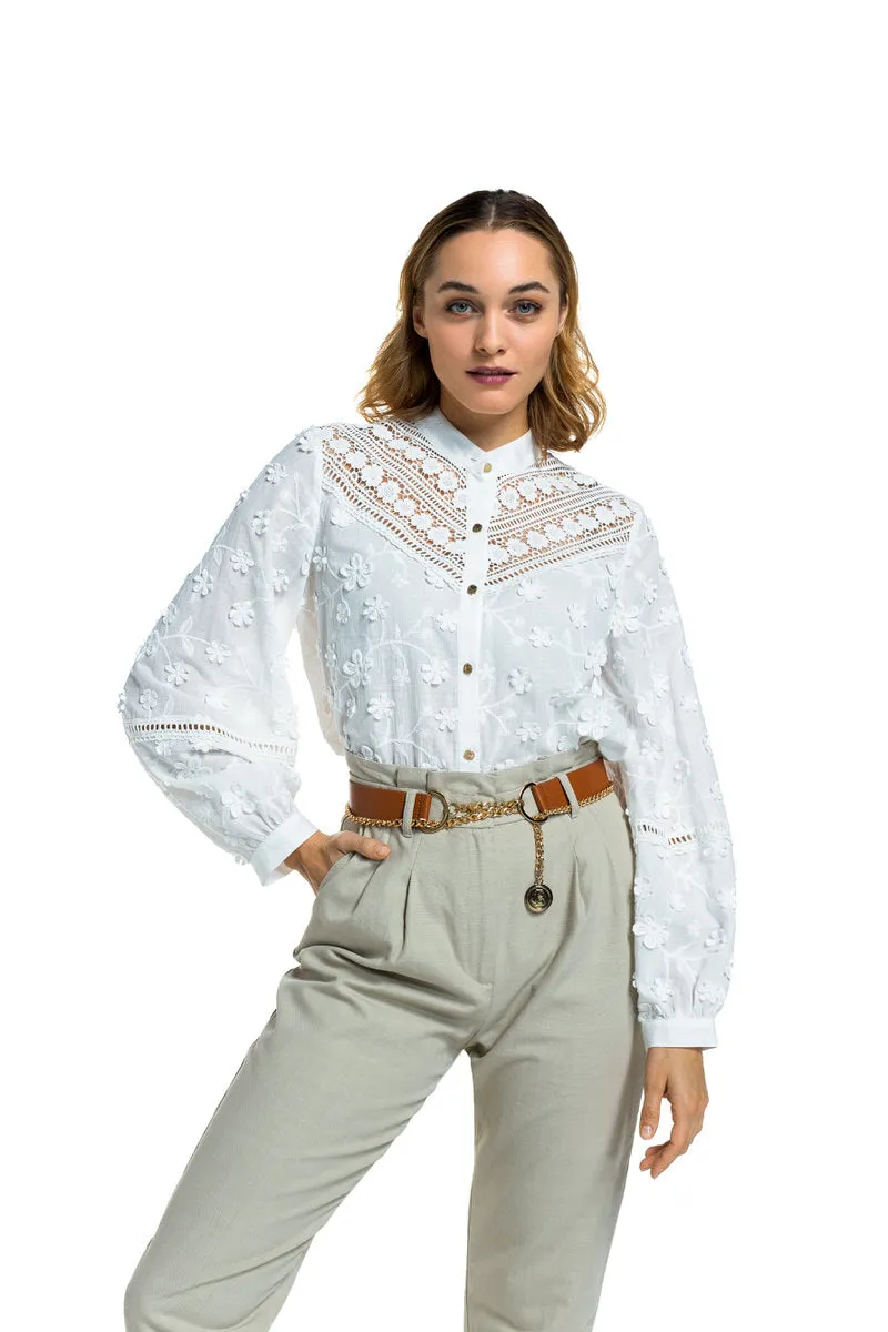 PANAMA PAPERBAG COTTON TROUSERS