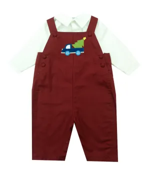 Petit Ami Two Piece Holiday Applique Longall