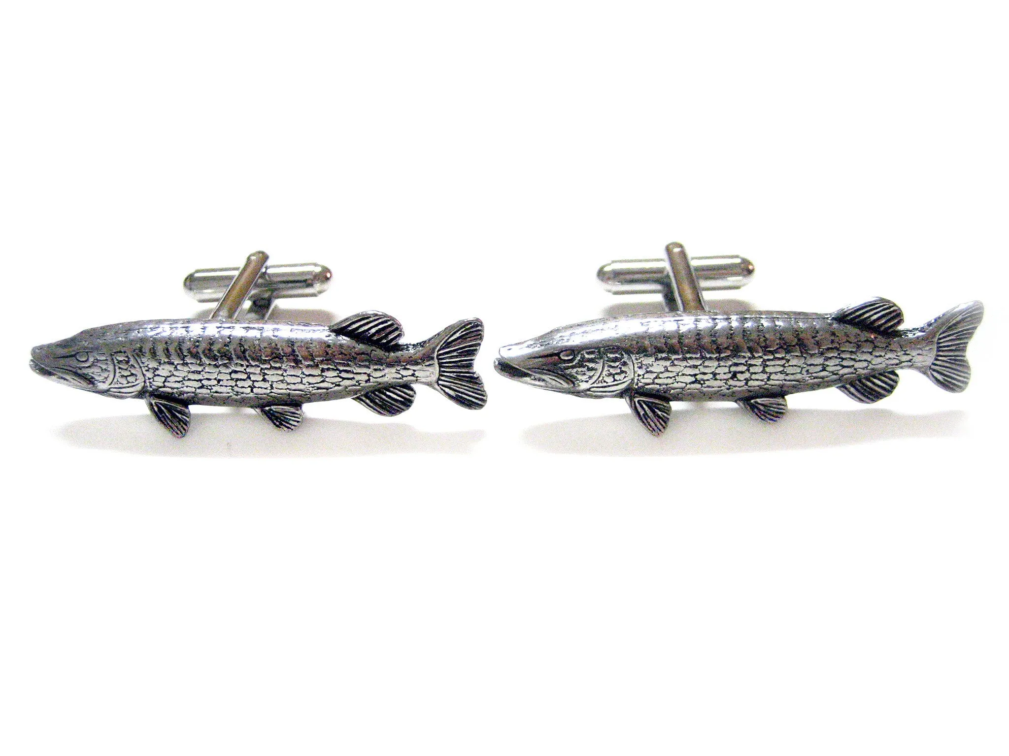 Pike Fish Cufflinks