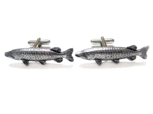 Pike Fish Cufflinks