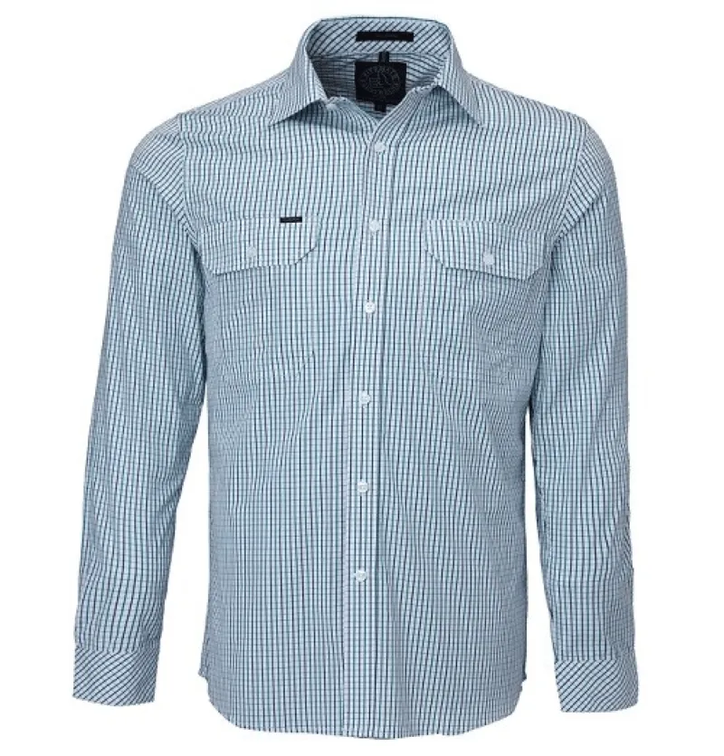 Pilbara Shirt Mens Double Pocket Check
