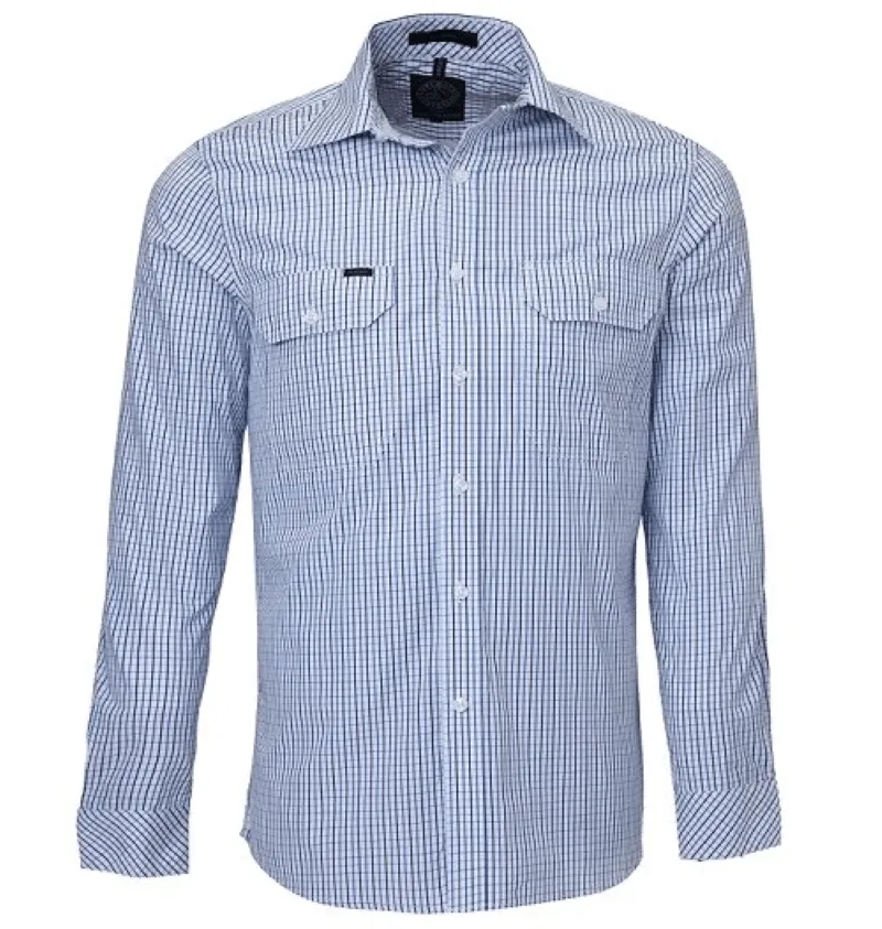 Pilbara Shirt Mens Double Pocket Check