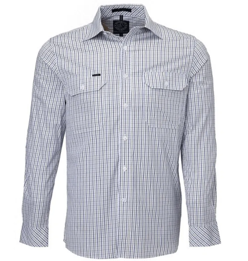 Pilbara Shirt Mens Double Pocket Check