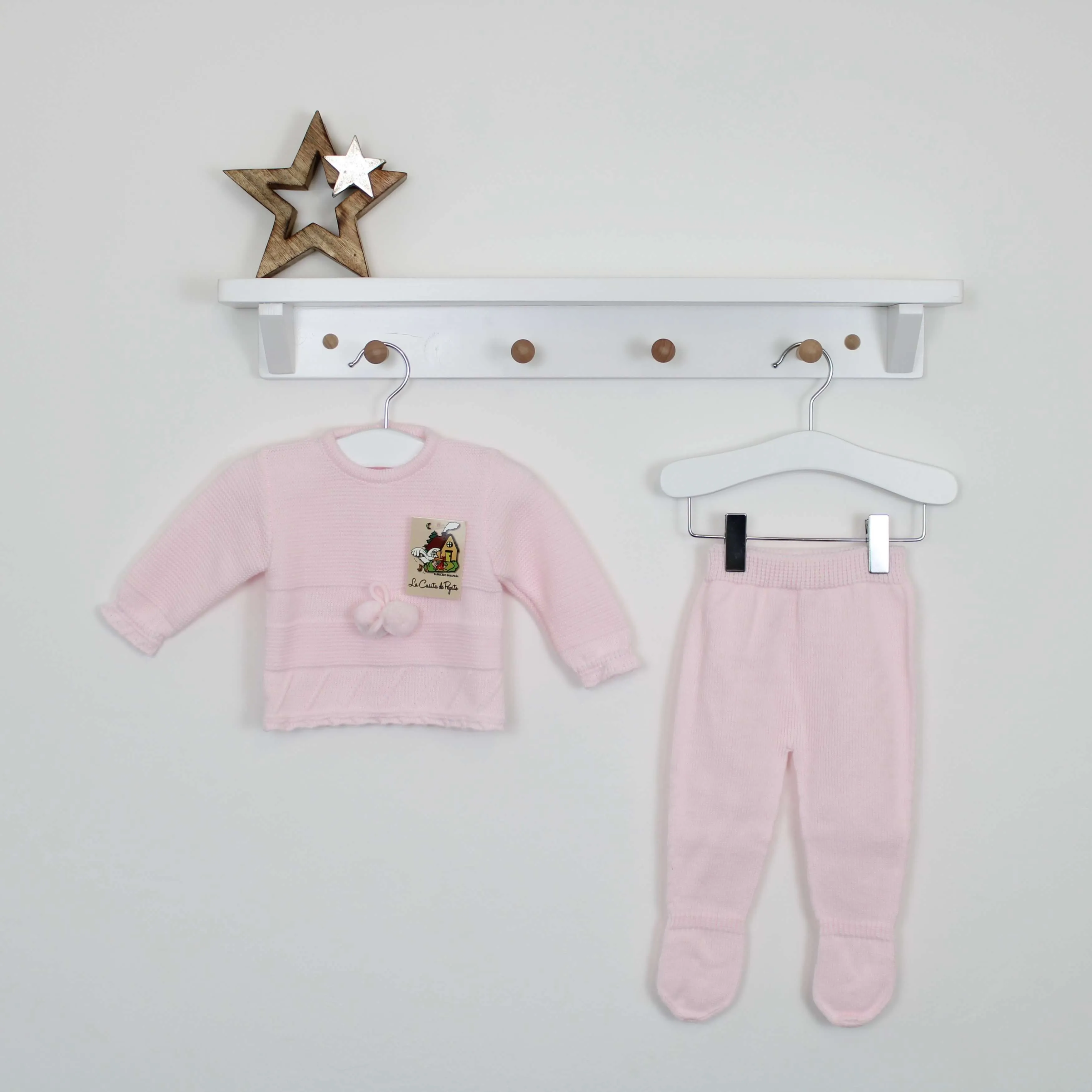 Pink Heavy Knit 3 Piece Set