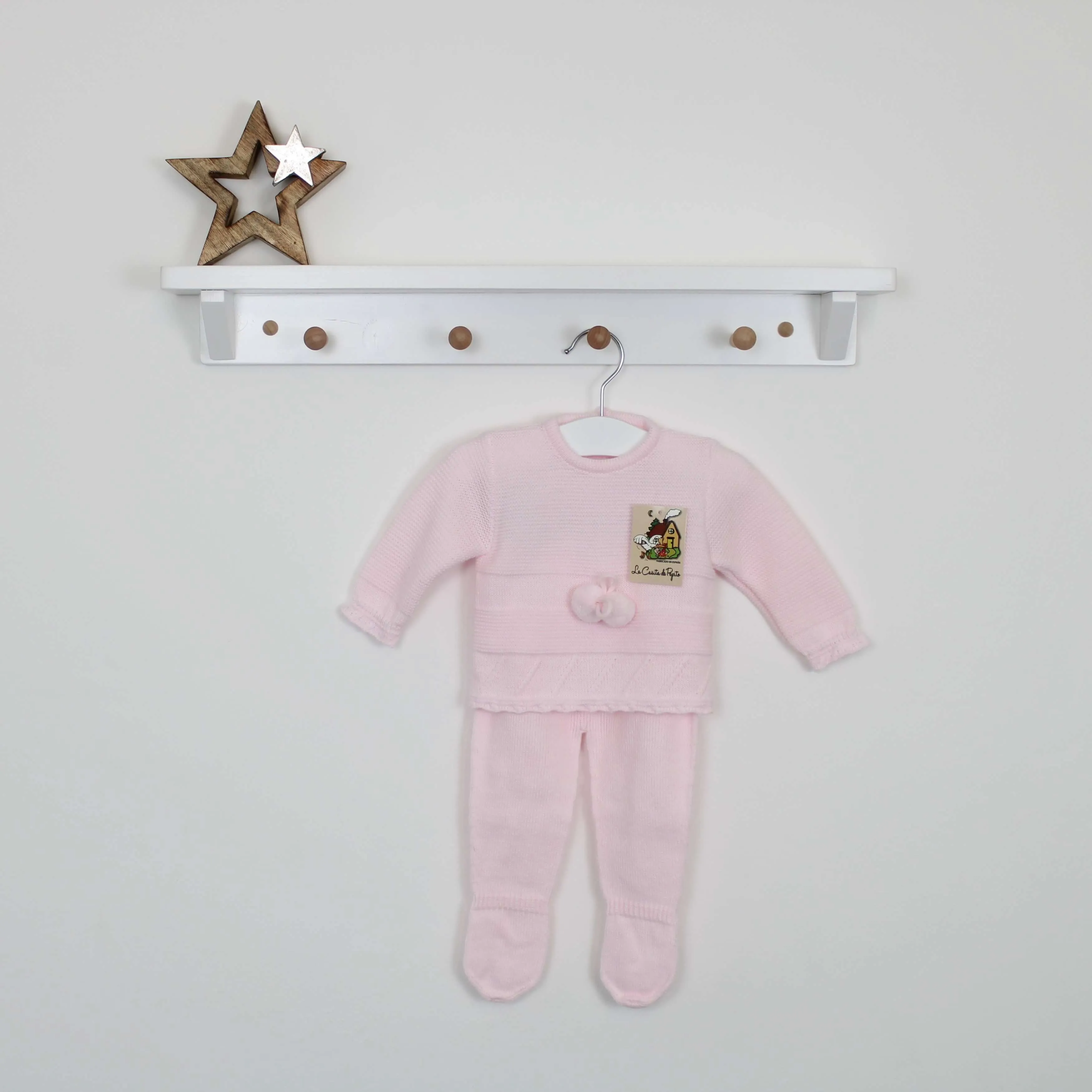 Pink Heavy Knit 3 Piece Set