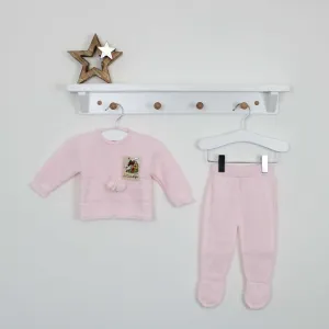 Pink Heavy Knit 3 Piece Set