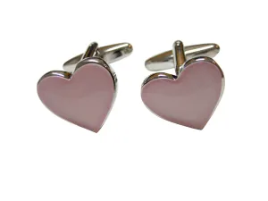 Pink Toned Heart Love Wedding Cufflinks