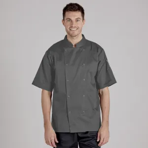 Proluxe Professional Chefs Jacket - Short Sleeve - Unisex - Grey