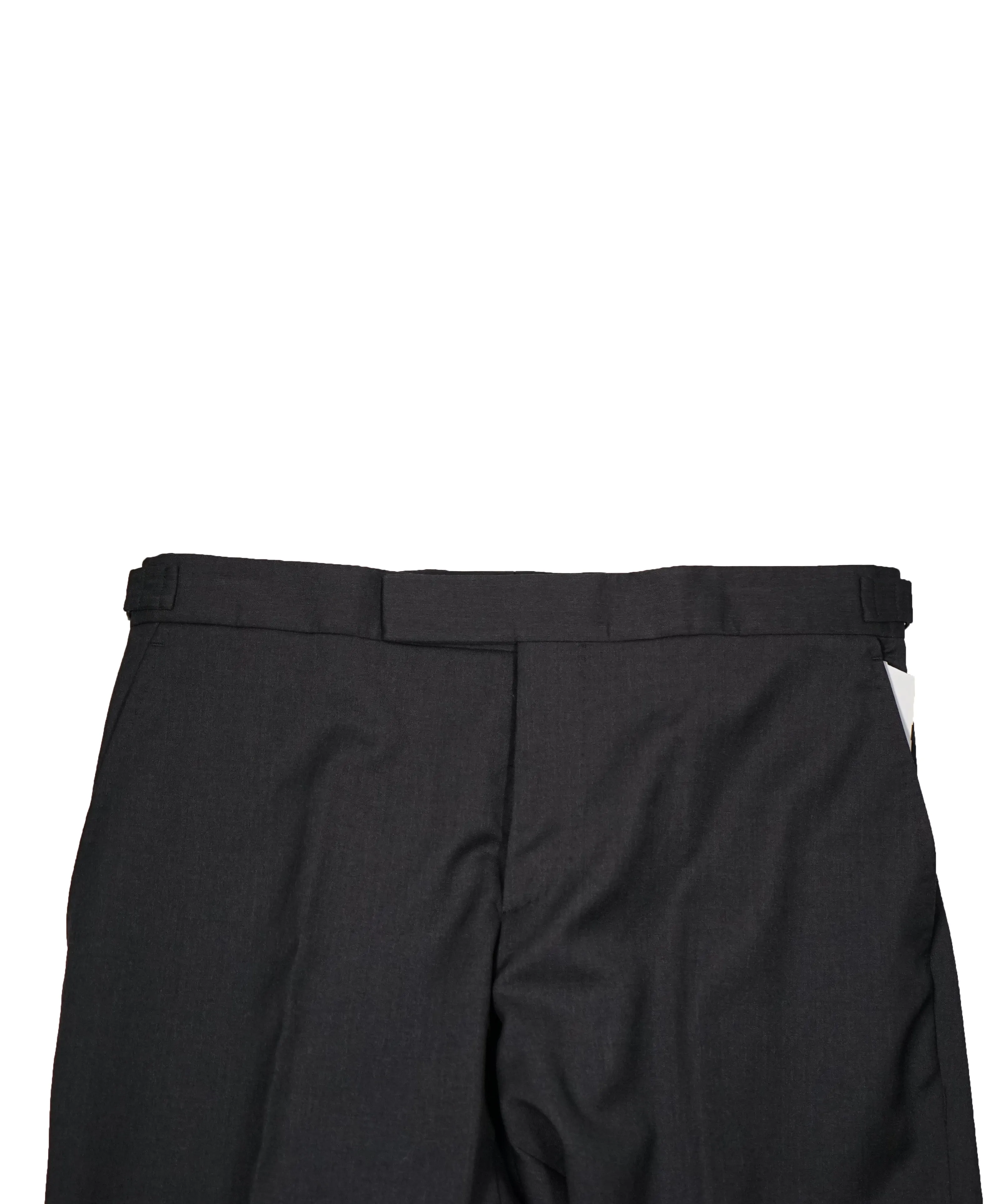 RALPH LAUREN BLACK LABEL - Gray Dress Pants With Side Tabs - 31W