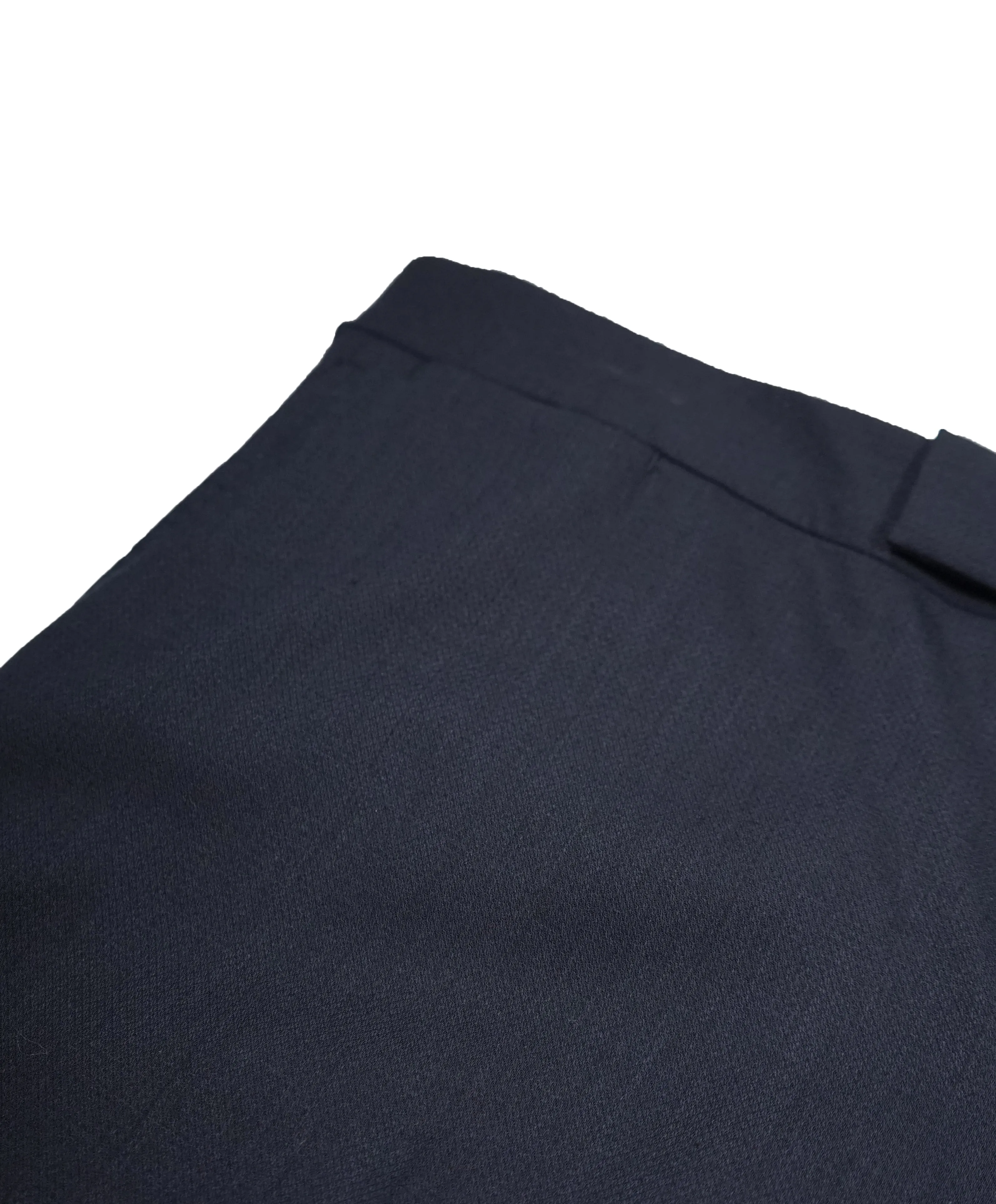 RALPH LAUREN BLUE LABEL - Navy Textured Weave Dress Pants With Side Tabs - 36W