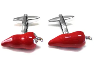 Red Chili Pepper Cufflinks