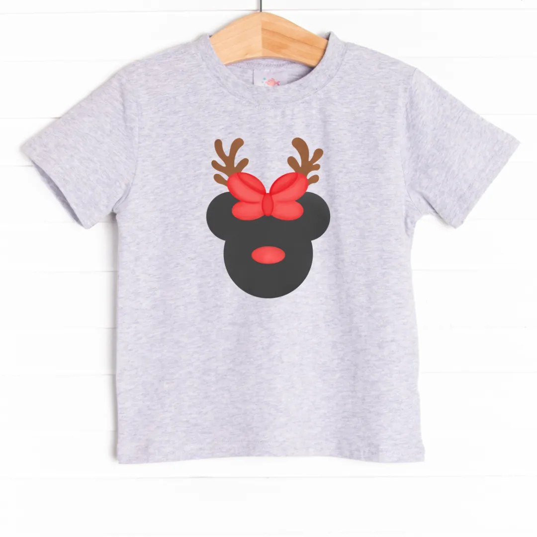 Reindeer Dress Up Girl Graphic Tee