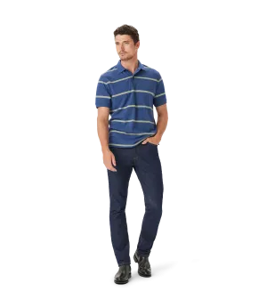 R.M. Williams Rod Polo - Navy/Grey Marle