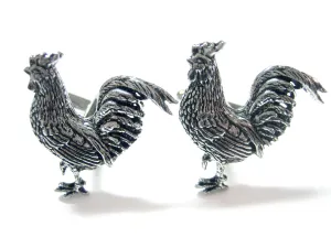 Rooster Chicken Cufflinks