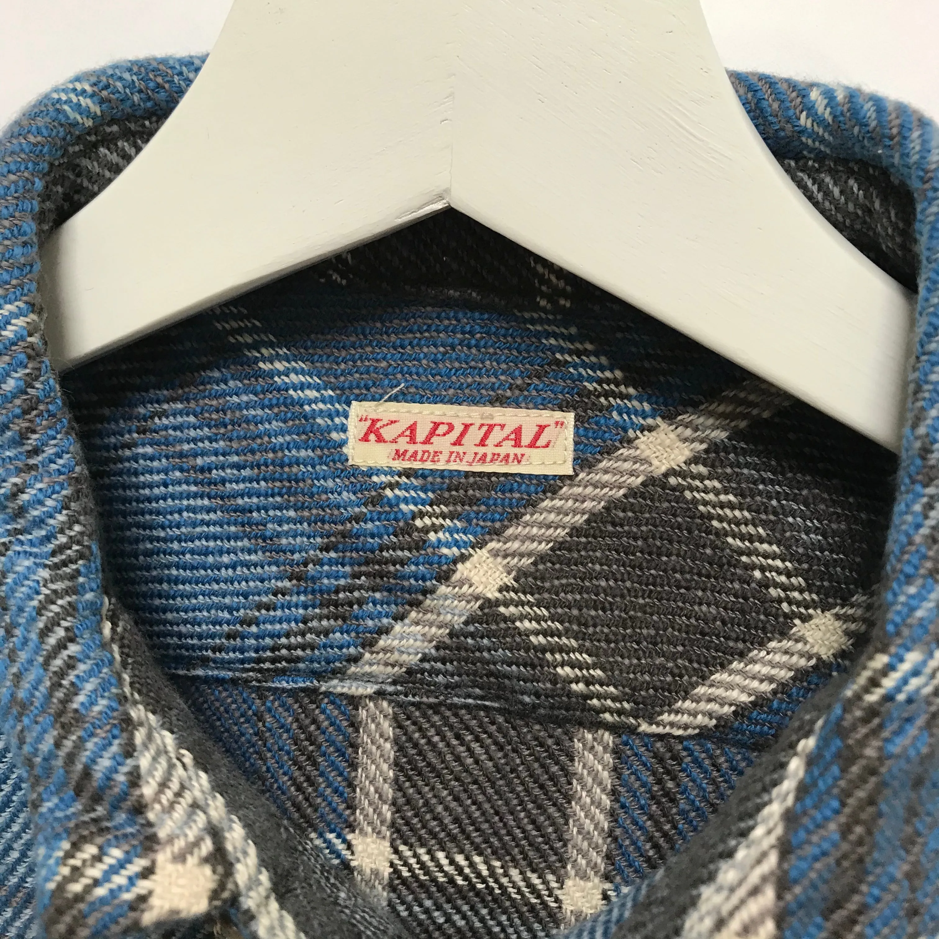 [S] Kapital Flannel L/S Shirt Blue