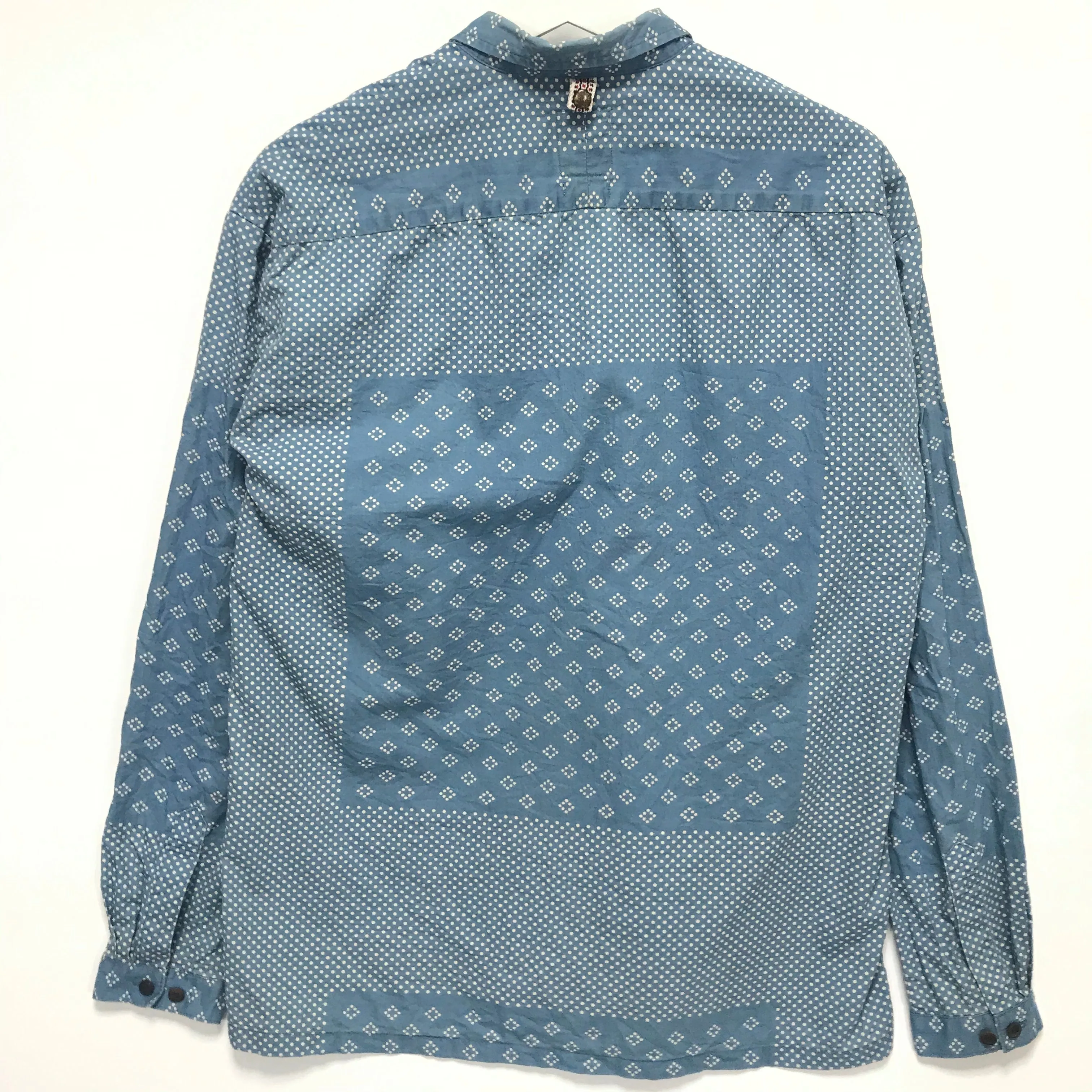 [S] VISVIM 14SS Kerchief Dots Tunic Shirt Blue